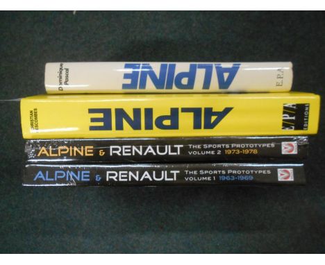 BOOKS: RENAULT: SMITH, R: Alpine &amp; Renault 2 vols. plus DESCOMBES, C:  Alpine Label Bleu plus 1 other (4). Est. £30 - £50