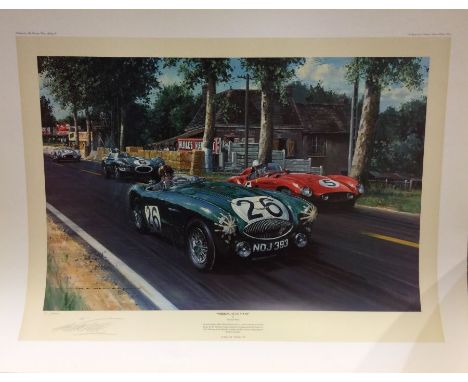 NICHOLAS WATTS (British b. 1947): An unframed limited edition pencil signed lithograph print entitled 'Sebring at Le Mans' nu