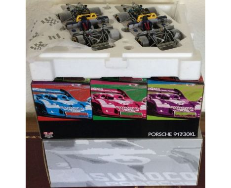 EXOTO: A large boxed 1:18 scale Porsche 917 racing car set. Est. £80 - £120.