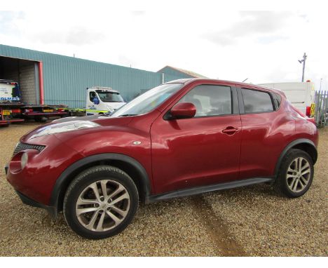 Make &amp; Model: Nissan Juke Acenta Prem DCIDate of Reg: VN61 DPXColour: Redcc: 1461MoT: 22-06-2023Fuel Type: DIESELMileage: