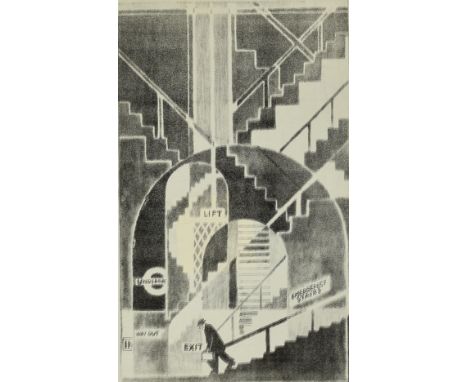 ***A. E. Halliwell (1905-1987) - Lithograph - Poster - Monochrome preliminary study for the Underground, unsigned, circa late