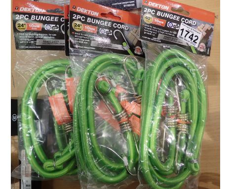 Dekton two piece bungee cord set. P&amp;P Group 1 (£14+VAT for the first lot and £1+VAT for subsequent lots) 