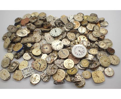 160 mixed ladies wristwatch movements. P&amp;P Group 1 (£14+VAT for the first lot and £1+VAT for subsequent lots) 
