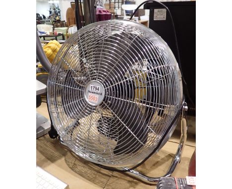 


Champion floor fan, H: 45 cm. Not available for in-house P&amp;P, contact Paul O'Hea at Mailboxes on 01925 659133 Conditio