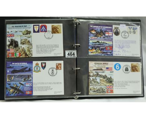 Collection of Flown WWII Commemorative first day covers, some signed (88). P&amp;P Group 1 (£14+VAT for the first lot and £1+