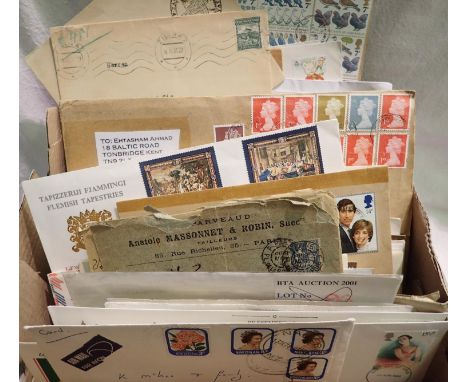 Box of postal history and first day covers. P&amp;P Group 1 (£14+VAT for the first lot and £1+VAT for subsequent lots) 