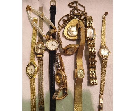 Box of mixed ladies wristwatches to include Timex. P&amp;P Group 1 (£14+VAT for the first lot and £1+VAT for subsequent lots)