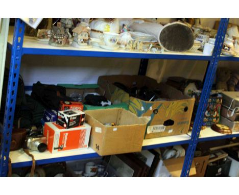 Photographic equipment, books, toy cars, etc
