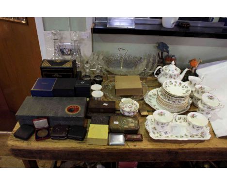 Royal Albert 'Winsome' tea set, glasswares, indoor carpet bowls, collectables, etc