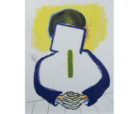 Roger RAVEEL (1921-2013), colour lithograph Meditation 1990, h.c., signedRoger RAVEEL (1921-2013), kleurenlithografie Meditat