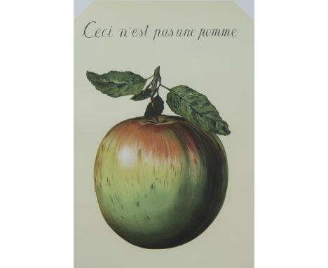 René MAGRITTE (1898-1967), lithograph 'Ceci n'est pas une pomme' 1964, numbered 154/275 and bearing the dry stamp of ADAGP an