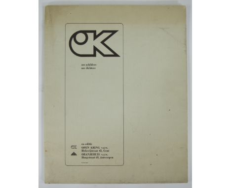 Art folder (1976) Six painters, six poets, including print by Roger Raveel, edition Open Kring and Orange House with original