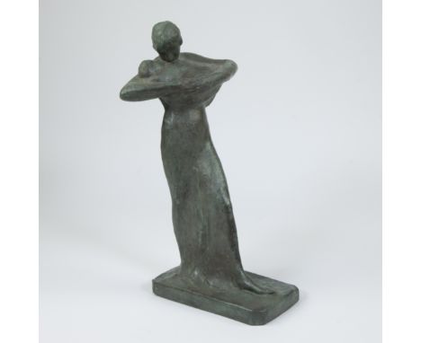 George MINNE (1866-1941), bronze Mother and child, signed and dated 1928George MINNE (1866-1941), brons Moeder en kind, getek