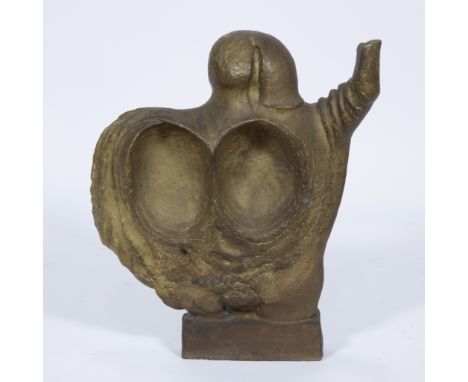 Monique GUEBELS-DERVICHIAN (1921), sculpture in bronze 'pour venvoûtement'Monique GUEBELS-DERVICHIAN (1921), sculptuur in bro