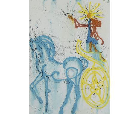 Salvador Dali (1904-1989), colour lithograph Cheval de Triomph, E.A. signedSalvador Dali (1904-1989), kleurenlithografie Chev