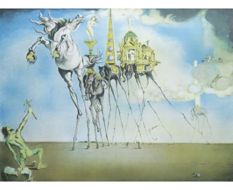 Salvador DALI (1904-1989), colour lithograph The Temptation of St. Anthony, E.A. 13/50, signedSalvador DALI (1904-1989), kleu