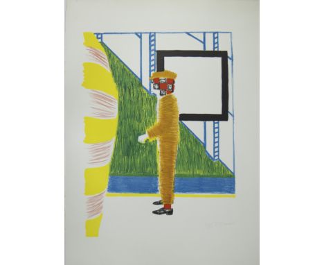 Roger RAVEEL (1921-2013), colour lithograph 'Gesprek in de tuin', numbered 40/60 and signedRoger RAVEEL (1921-2013), kleurenl