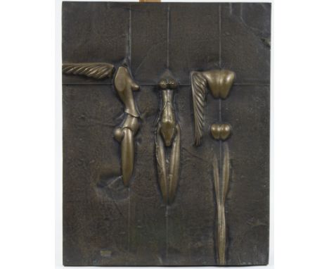Paul WUNDERLICH (1927-2010), bronze relief Nike, signedPaul WUNDERLICH (1927-2010), bronzen reliëf Nike, getekend51.5 x 40.5 