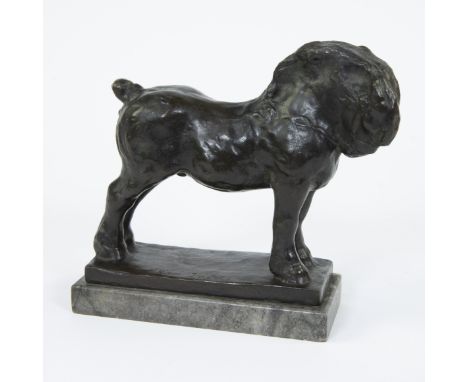 Domien INGELS (1881-1946), bronze horse, signedDomien INGELS (1881-1946), bronzen paard, getekend18.5 x 20.5 x 7.5 cm