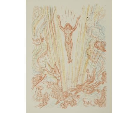 James ENSOR (1860-1949), lithograph from Scènes de la vie du Christ, XXVIII, L'Ascension 1921, from folder n°257James ENSOR (