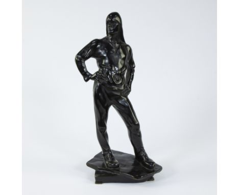 Constantin Emile MEUNIER (1831-1905), bronze Le Débardeur, signedConstantin Emile MEUNIER (1831-1905), brons Le Débardeur, ge