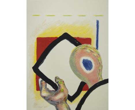 Roger RAVEEL (1921-2013), colour lithograph 'De lezer' 1989, numbered 92/100, signed and dated '89Roger RAVEEL (1921-2013), k