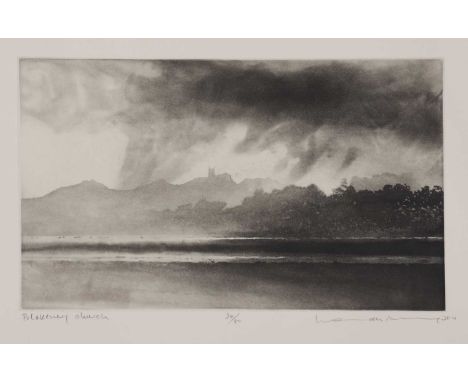 * Norman Ackroyd RA (b.1938)'Brancaster Roads - Ten Etchings of the North Norfolk Shore'a portfolio of ten etchings, each sig