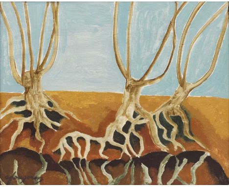 * André Fougeron (French, 1913-1998)Rootssigned 'afougeron' l.l., oil on canvas50 x 61cmCondition ReportFramed size: 63 x 74c