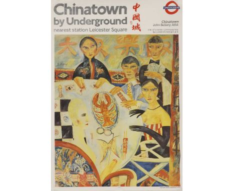 John Bellany (1942-2013)'Chinatown', poster for London Underground, 1988offset lithograph in colours, published by London Und