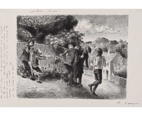 * Edward Ardizzone RA (1900-1979)'The Bullies' lithograph, 1960, second/final proof, from an edition of 20, signed 'E. Ardizo