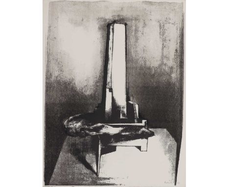 * Reg Butler (1913-1981)'Tower' lithograph,1968, artist's proof, signed and dated 'Butler 68' and inscribed 'a/p' in pencil l