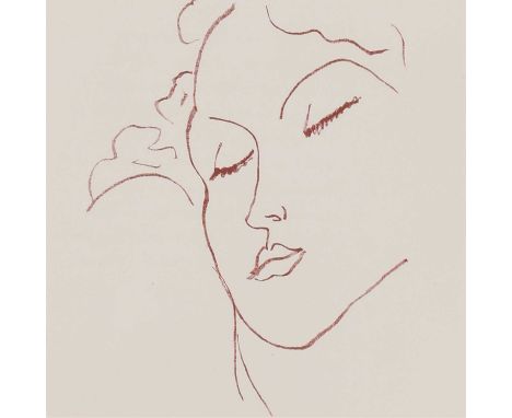 * Henri Matisse (French, 1869-1954)Plate 159 from 'Florilège des Amours de Ronsard'lithograph in colours, 1948, printed by Mo