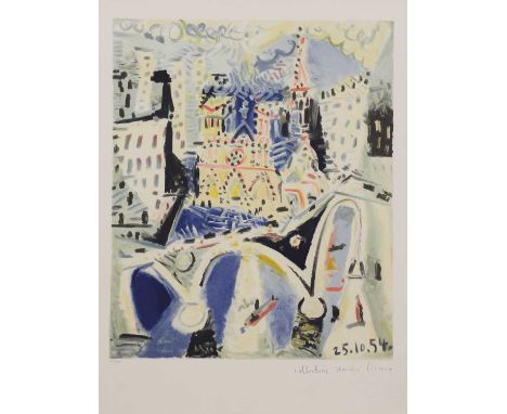 * After Pablo Picasso'Notre Dame' (1979-82)lithograph in colours on Arches paper, signed 'Collection Marina Picasso' l.r. and