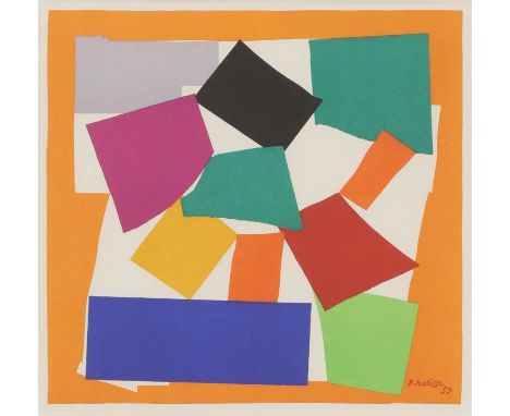 * Henri Matisse (French, 1869-1954)'Escargot'lithograph in colours, 1954, printed by Mourlot Frères, with printed signature a