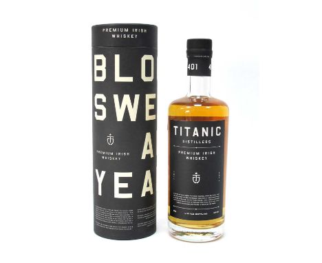 Whiskey - Titanic Distillers Premium Irish Whiskey "Blood Sweat And Tears" Limited Bottling, 70cl., 40% Vol., in carton.