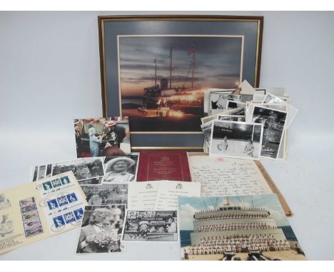 An Interesting Collection of Photographs Relating to the Royal Yacht Britannia, including: interior views, the crew, the Roya