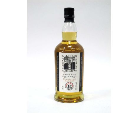 Whisky - Kilkerran Glengyle Distillery, Campbeltown, Single Malt Scotch Whisky, Bourbon Cask Matured Cask Strength 8 Years Ol