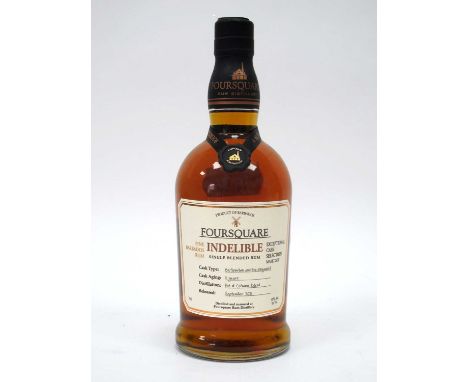 Spirits - Foursquare Fine Barbados Rum, "Indelible", 11 years cask aging, exceptional cask selection mark XVIII, released Sep