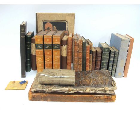 Three XIX Century Handwritten Ledgers, Warton [Thomas]: 'The History of English Poetry', three volumes, pub by J. Dodsley, et
