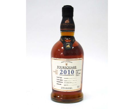 Spirits - Foursquare Fine Barbados Rum, "2010", 12 years cask aging, exceptional cask selection mark XXI, released July 2022,
