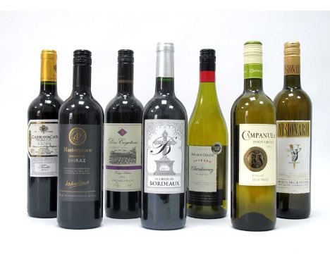 Wines - Reds; Rioja 2011, Shiraz, Merlot, La Croix de Bordeaux 2011; Whites; Pinot Grigio, Chardonnay, Other.  (7)