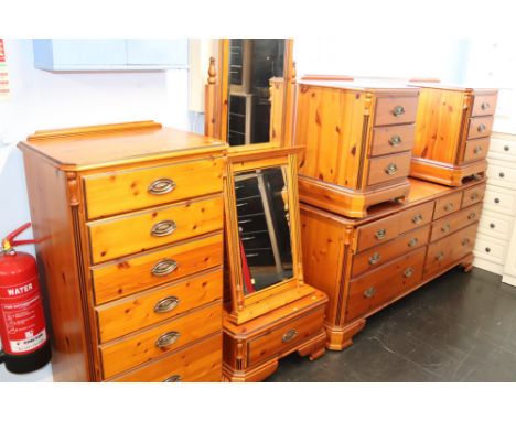 A collection of six pieces of Ducal Chateau pine furniture