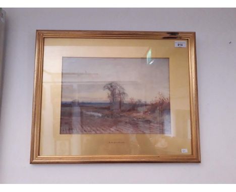 A M Stannard, late 19th century/early 20th century school, watercolour, rural landscape, 34.5cm x 24.5cm, signed 'A. Molyneux
