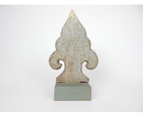 A 19th century Thai, Large Tile Decorative Finial; 27cm high. 