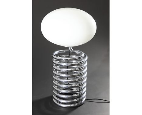 Ingo Maurer, Large Table Lamp Spring / SpiraleIngo MaurerDesign MDesign 1967Große Tischleuchte Modell Spirale / Spring. Entwu