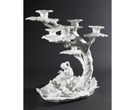 Rosenthal, Bjørn Wiinblad, 'Sommernachtstraum', 6 flames candlestick sculptureAlbert CaasmannRosenthalSommernachtstraum'. 6-f
