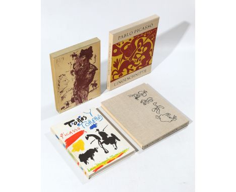 Pablo Picasso, 2 books, Toros y Torereos/ Pablo Picasso linocutsPablo Picasso, (1881-1973)1961/ 1962Pablo Picasso. Toros y To