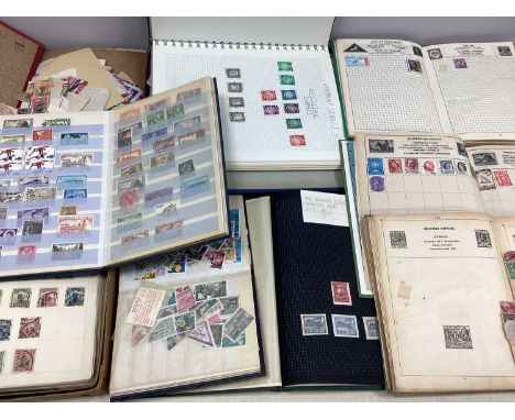Stamps; A World Stamp Collection, early to modern, housed in four loose-leaf albums, three junior albums and two stockbooks, 