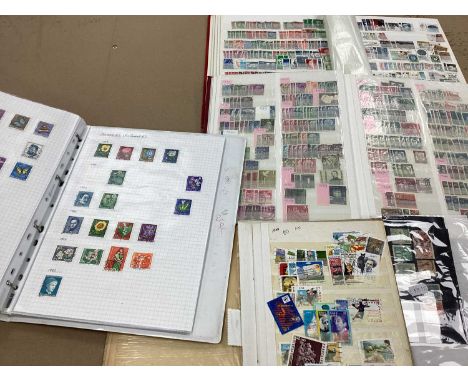 Stamps: A European Stamp Collection, early to modern, housed in one loose-leaf album, three stockbooks, plus three stockcards