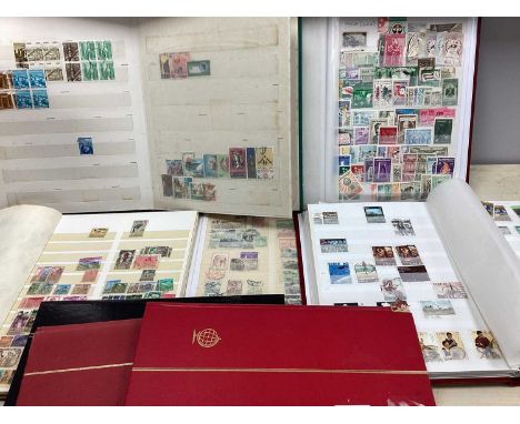 Stamps: A World Stamp Collection, early to modern (including British Commonwealth), housed in eight stockbooks.
